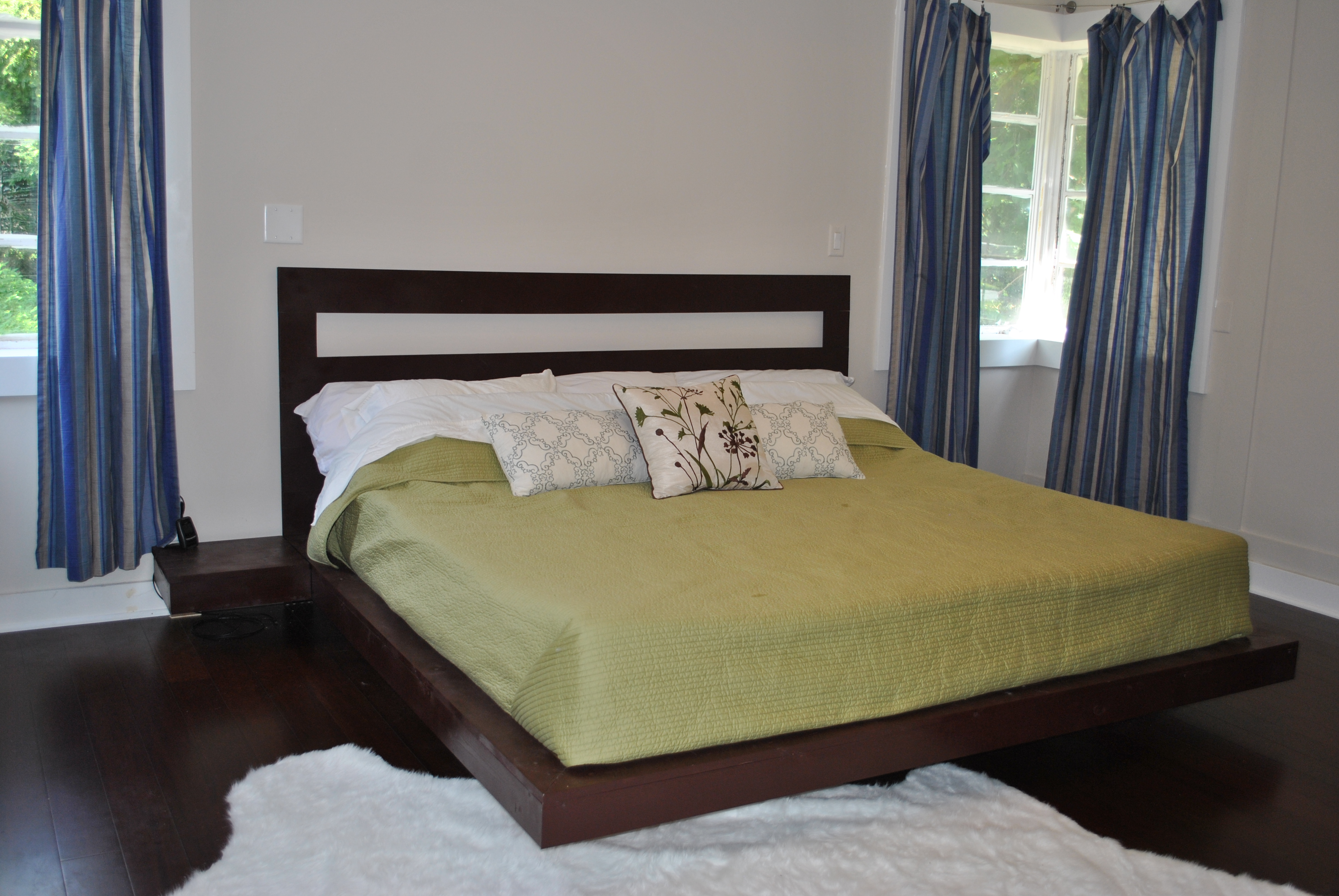 floating $25 cut twin and  king diy headboard Simple   out 25 side headboard and tables (or  platform floating